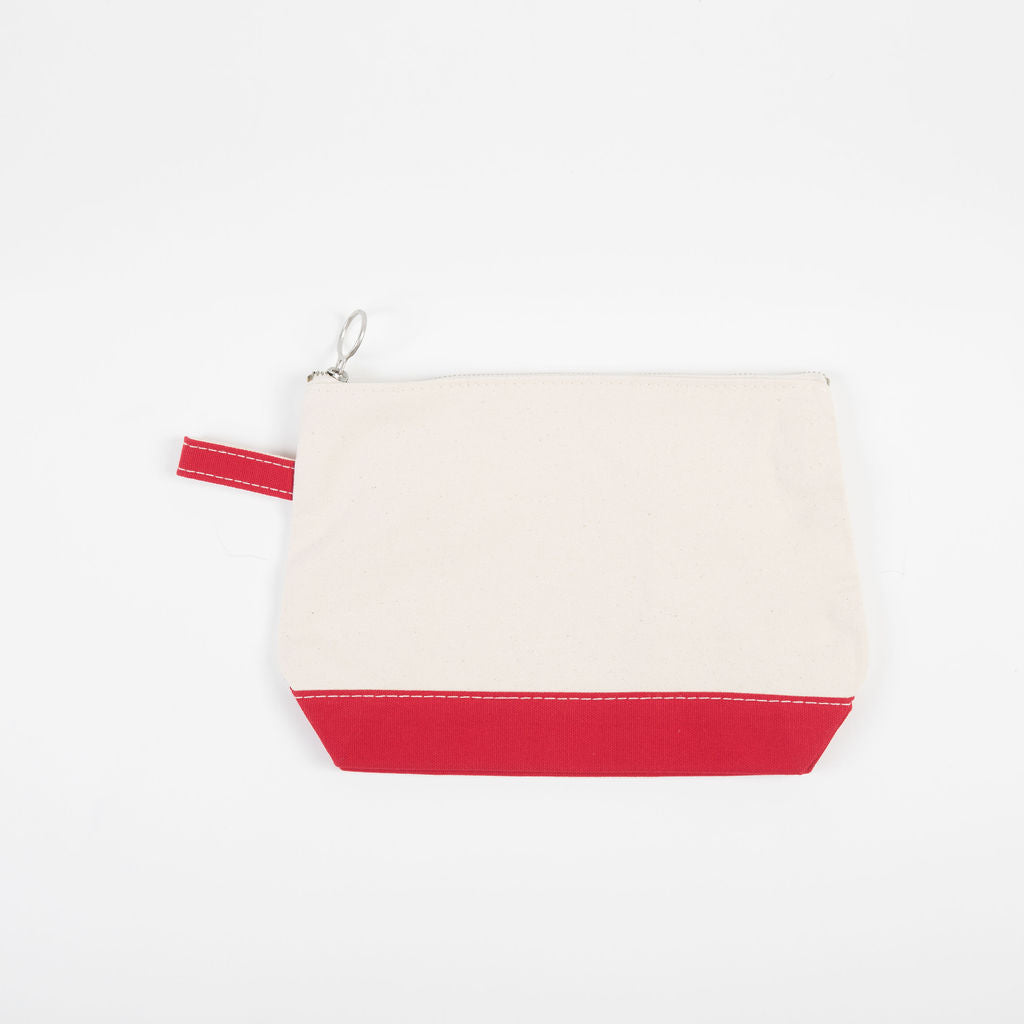 personalized canvas zipper pouches