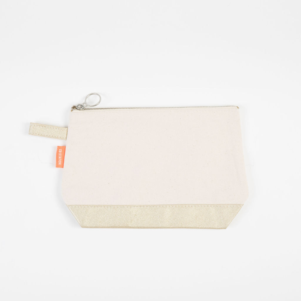 personalized canvas zipper pouch