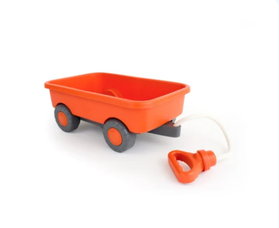 kids orange wagon toy