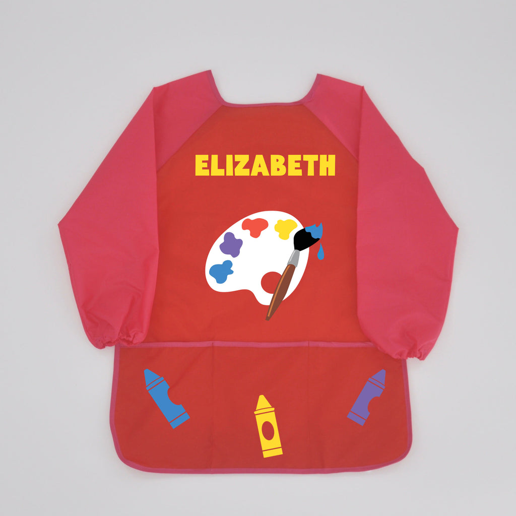 personalized art smock for toddlers